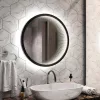 Мебель для ванной: Зеркало ACWEN "Infiniti Black Led" D-60 с датчиком движения 1 в магазине Акватория