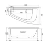 Ванна акриловая Triton Бэлла 140х75 левая / правая, Ориентация: левая, изображение 8