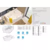 Ванна 1Marka DIANA, Выбрать размер: 150x90, Ориентация: левая, изображение 10