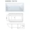 Ванна 1Marka MODERN, Выбрать размер: 120*70, изображение 8