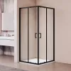 Душевой уголок RGW PA-030B, Цвет стекла: прозрачное, Цвет профиля (вариация): Черный, Выбрать размер: 90х90