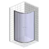 Душ.ограждение GROSSMAN  PR-90/100S, Цвет стекла: прозрачное, Цвет профиля: Хром, Выбрать размер: 100х100, изображение 4