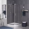 Душ.ограждение GR-0090 Classic 90*90*190 полукруг, двери раздвижные, изображение 6