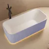 Ванна из искусственного камня ABBER Stein AS9663Violett фиолетовая 170*75, изображение 3