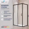 Душевой уголок RGW PA-245B, Цвет стекла: прозрачное, Цвет профиля (вариация): Черный, Выбрать размер: 900*1200