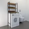 Мебель для ванной: Стеллаж для стиральной машины Comforty дуб тёмно-коричневый 1 в магазине Акватория