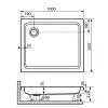 Душевой поддон прямоугольный RGW STYLE, Выбрать размер: 800x1200, изображение 4