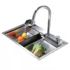 Санфаянс: Кухонная мойка ABBER Wasser Kreis AF2194 хром 1 в магазине Акватория