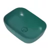 Раковина накладная ABBER Rechteck AC2200MBG темно-зеленая матовая, Выбрать цвет: Темно-зеленый матовый, изображение 2