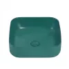 Раковина накладная ABBER Rechteck AC2211MBG темно-зеленая матовая, Выбрать цвет: Темно-зеленый матовый, изображение 3