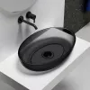 Санфаянс: Раковина накладная прозрачная ABBER Kristall AT2801Onyx 1 в магазине Акватория
