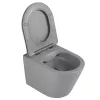 Унитаз ABBER Bequem AC1102MG подвесной серый матовый, безободковый, Выбрать цвет: Серый матовый, изображение 7