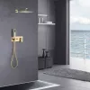 Душевая система ABBER Daheim AF8218G скрытого монтажа без излива, золото матовое, Выбрать цвет: Золото матовое, изображение 2