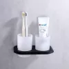 Стакан двойной для зубных щеток ABBER Nord AA1557B черный матовый, Выбрать цвет: Черный матовый, изображение 2
