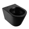 Унитаз ABBER Bequem AC1102MB подвесной черный матовый, безободковый, Выбрать цвет: Черный матовый, изображение 6