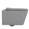 Унитаз ABBER Rechteck AC1201MG подвесной серый матовый, безободковый, Выбрать цвет: Серый матовый, изображение 5