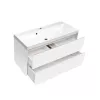 Тумба подвесная ACWEN МОДЕРН 100 белый матовый с раковиной Слим 100, Выбрать цвет: Белый, Выбрать размер: 100, изображение 6