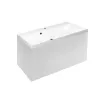 Мебель для ванной: Тумба подвесная ACWEN МОДЕРН 100 (100х45х50см) белый матовый с раковиной Слим 100 1 в магазине Акватория