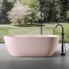 Ванны: Ванна из искусственного камня ABBER Frankfurt AM9941MP розовая матовая 1 в магазине Акватория