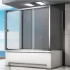 Душевые ограждения: Шторка для ванны Good Door SCREEN WTW высота 140 матовое 1 в магазине Акватория