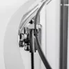 Душевое ограждение HC 80/90/100/120  DTO четверть круга, Цвет стекла: прозрачное, Цвет профиля: Хром, Выбрать размер: 80х80, изображение 5