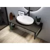 Мебель для ванной: Столешница 1Marka GRUNGE LOFT  бетон темный 1 в магазине Акватория