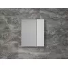 Мебель для ванной: Зеркальный шкаф «Стокгольм»  белый рифленый софт 1 в магазине Акватория