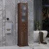 Мебель для ванной: Пенал OPADIRIS Риспекто-40 ПРАВЫЙ С БЕЛЬЕВОЙ КОРЗИНОЙ, орех антикварный 1 в магазине Акватория