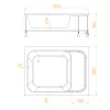 Душевой поддон прямоугольный RGW BC/L (с сиденьем), Выбрать размер: 90х120, изображение 6