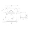 Акриловая ванна ABBER AB9443  170х75, изображение 13