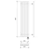 Дизайн-радиатор Secado Бергамо плюс 6  электрический L/R черный матовый, Выбрать размер: 33х100, Ориентация: левая, изображение 5