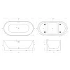 Акриловая ванна BELBAGNO BB411-1700-800-MATT, белая матовая, Выбрать цвет: Белый матовый, изображение 8