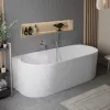 Ванны: Акриловая ванна BELBAGNO BB412-1700-800-MATT, пристенная, белая матовая 1 в магазине Акватория