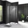Душевые ограждения: Душевой уголок BelBagno UNO-195-P-1/-C-NERO 1 в магазине Акватория