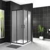 Душевые ограждения: Душевой уголок BelBagno UNO-195-A-2-90-P-NERO 1 в магазине Акватория