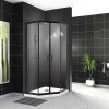 Душевые ограждения: Душевой уголок BelBagno UNO-195-P-2-90-C-NERO 1 в магазине Акватория