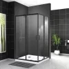 Душевые ограждения: Душевой уголок BelBagno UNO-195-AH-2-/C-NERO 1 в магазине Акватория