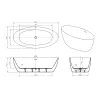 Акриловая ванна BELBAGNO BB707-1860-880, изображение 8
