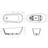 Акриловая ванна BELBAGNO BB704-1700-800-K, изображение 8