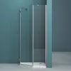 Душевой уголок BelBagno KRAFT-P-1-/C-Cr-L/R, Цвет стекла: прозрачное, Цвет профиля: Хром, Выбрать размер: 100х100, Ориентация: левый