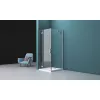 Душевой уголок BelBagno KRAFT-AH-22/-C-Cr-L/R, Цвет стекла: прозрачное, Цвет профиля: Хром, Выбрать размер: 100х80, Ориентация: левый, изображение 6