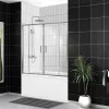 Душевые ограждения: Душевая шторка на ванну BelBagno UNO-VF-2-170/145-C-Cr 1 в магазине Акватория