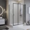 Душевые ограждения: Душевой уголок BelBagno UNO-195-AH-1-120/80-C-NERO 1 в магазине Акватория