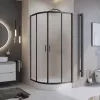 Душевые ограждения: Душевой уголок BelBagno UNO-195-R-2-90-P-NERO 1 в магазине Акватория