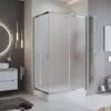 Душевые ограждения: Душевой уголок BelBagno UNO-195-AH-2-/P-Cr 1 в магазине Акватория