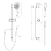 Душевой гарнитур с лейкой BelBagno BB-SAL-CRM, изображение 2