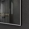 Зеркало со встроенной подстветкой и подогревом ESBANO ES-3803 черный, Цвет профиля: Черный, Выбрать размер: 80х80, изображение 5