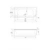 Акриловая ванна CEZARES METAURO CORNER-180-80-40-L-W37  180х80, Ориентация: левая, изображение 3