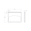 Боковая панель для акриловой ванны с крепежом CEZARES ECO-F-70-SP-W37, изображение 2