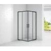 Душевой уголок CEZARES ECO-O-A-2-C-NERO, Цвет стекла: прозрачное, Цвет профиля: Черный, Выбрать размер: 100х100, изображение 2